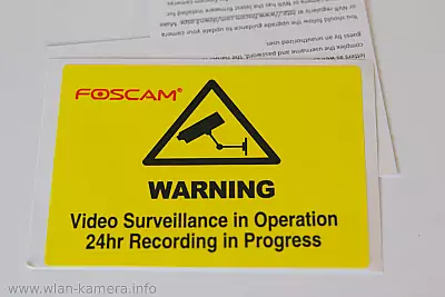 Foscam FI9900P Aufkleber